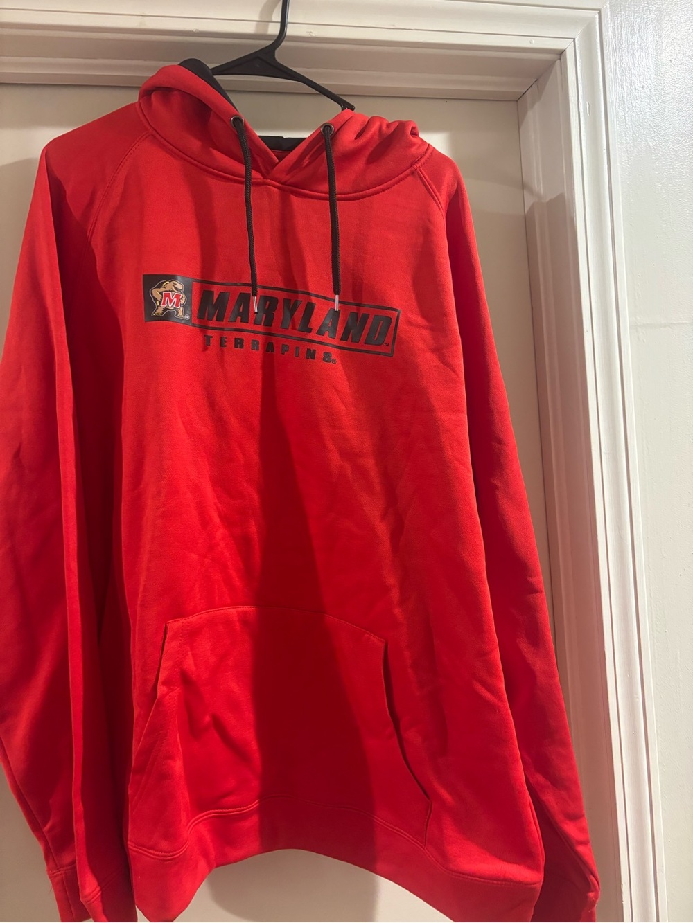 Maryland Terrapins Hoodie XXL Red Colosseum NCAA Pullover Sweatshirt